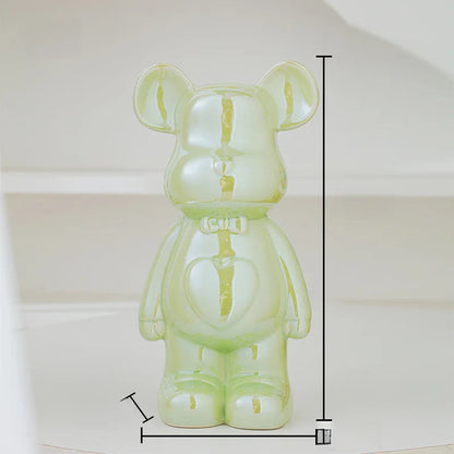 Aesthetic Bear Brick Ceramic Statue